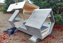 Bezdomovci v Ulmu v zimě nocují ve spací kapsli spaci_kapsle